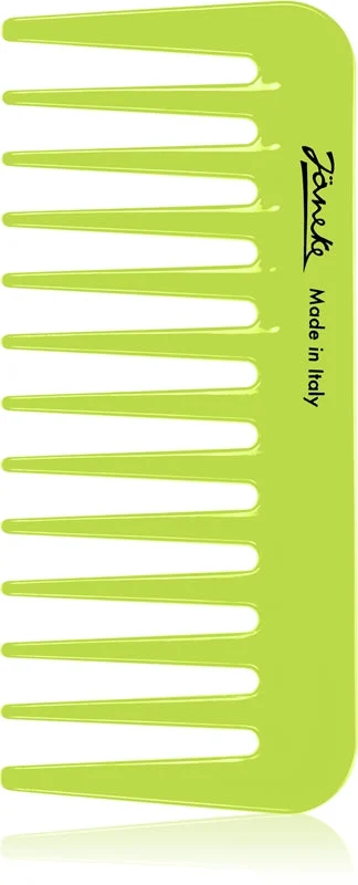 Janeke Mini Supercomb With Wide Teeth pettine per tutti i tipi di capelli verde mela