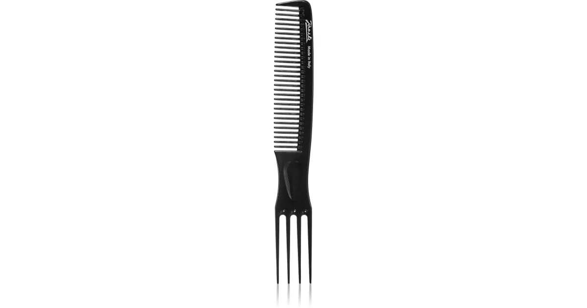 Janeke Pettine Professionale Denti Larghi Con Picks Pettine Per Capelli 21 Cm