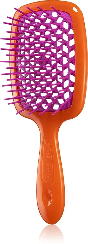 Janeke Superbrush spazzola piatta grande per capelli arancione viola