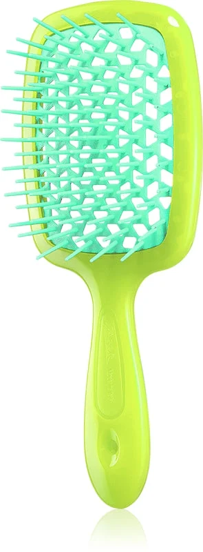 Janeke Superbrush spazzola piatta grande per capelli 20,3 x 8,5 x 3,1 cm verde mela