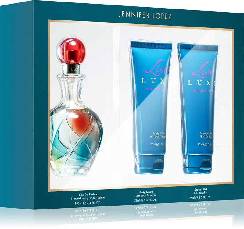 Jennifer Lopez Live Luxe confezione regalo da donna Eau de Parfum 100 ml + latte corpo 75 ml + gel doccia 75 ml