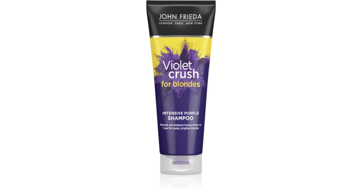 John Frieda Sheer Blonde Violet Crush Shampoo Viola Per Capelli Biondi 250 Ml