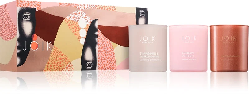 JOIK Home & Spa Glam candela profumata confezione regalo 3× 150 ml