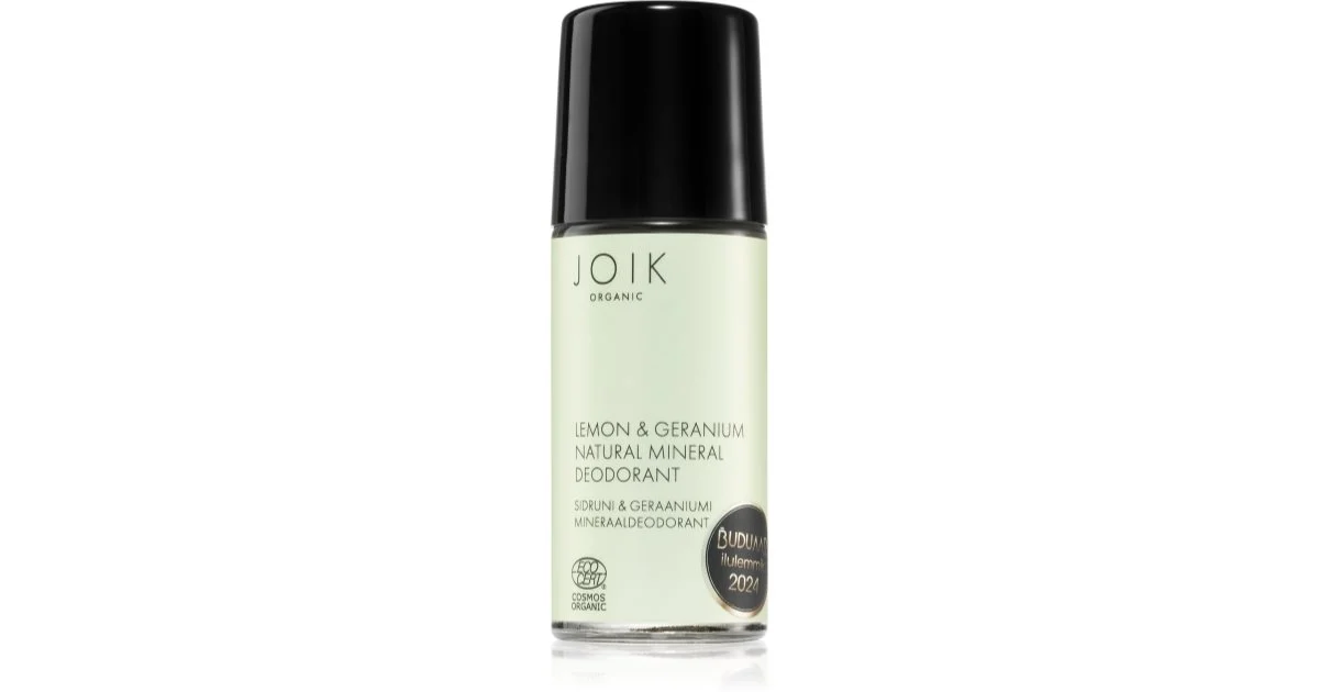 Joik Organic Limone E Geranio Deodorante Minerale 50 Ml