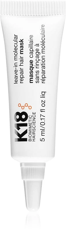 K18 Maschera per capelli riparatrice molecolare senza risciacquo, 5 ml