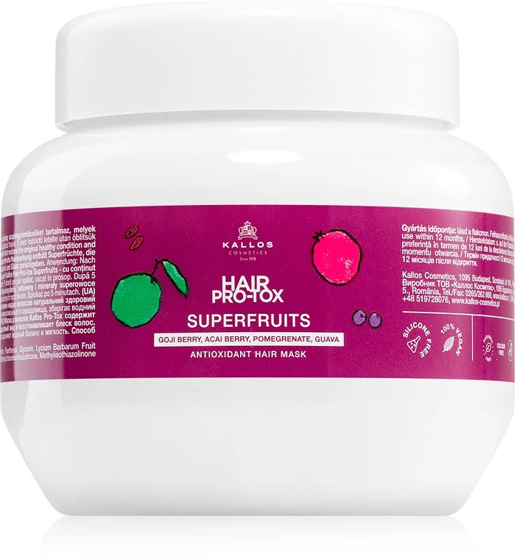 Kallos Maschera Capelli Antiossidante Hair Pro-Tox Superfruits - 275 ml