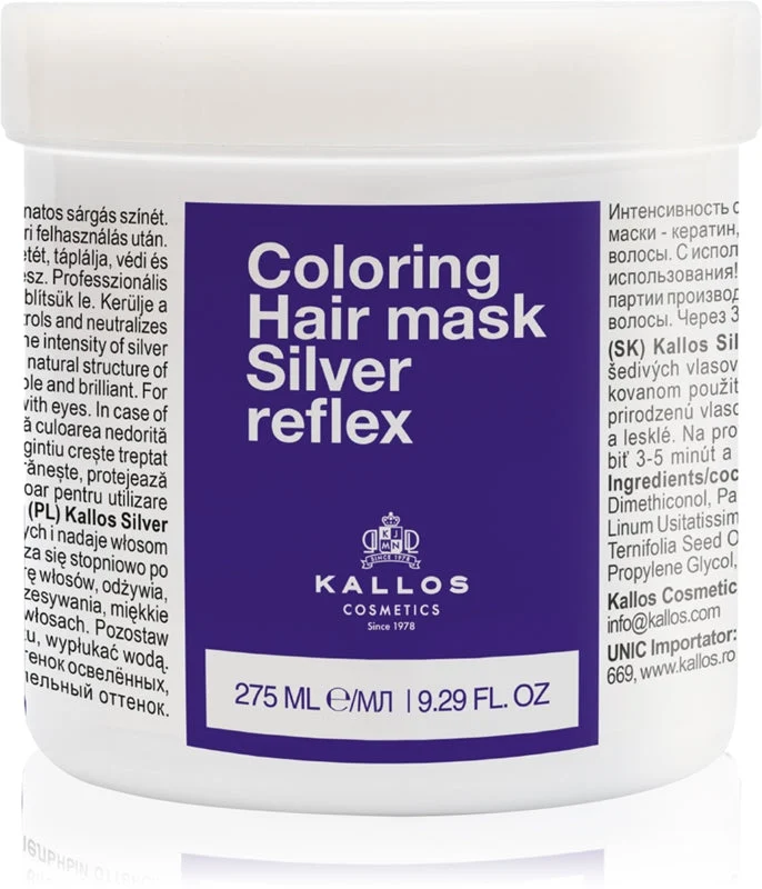 Kallos Maschera per capelli riflessante argento275 ml
