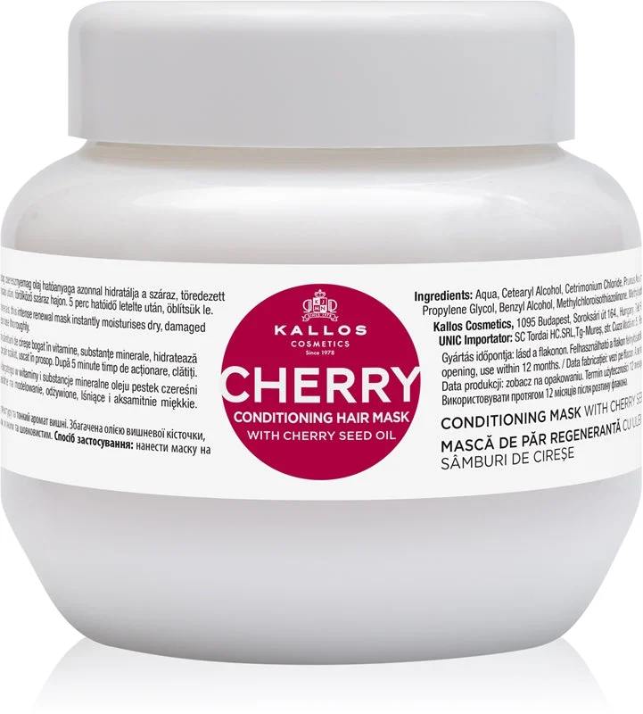 Kallos Maschera Condizionante Capelli alla Ciliegia - 275 ml