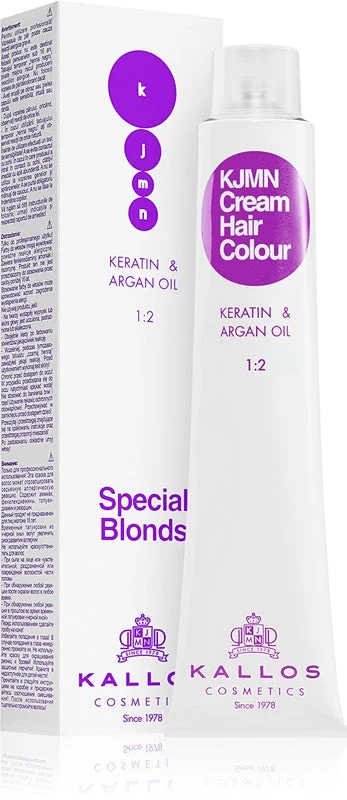 KJMN Crema Colorante per Capelli Cheratina e Olio di Argan Biondi Speciali - Tintura per capelli biondi 000 Schiaritore