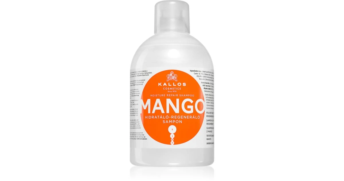 Kallos Mango Shampoo idratante riparatore 1000 ml