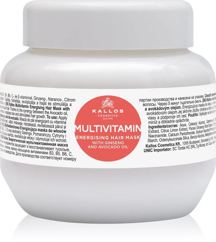 Kallos Maschera Multivitaminica Energizzante Capelli 275 ml