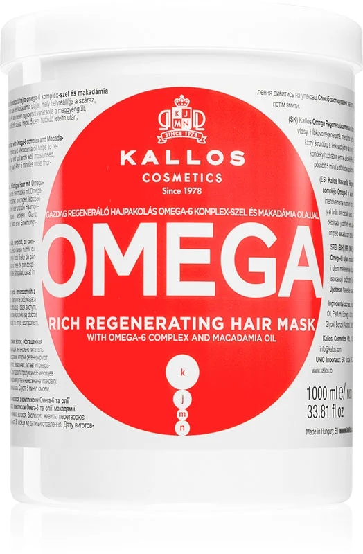 Kallos Omega maschera ricca riparatrice 1000 ml