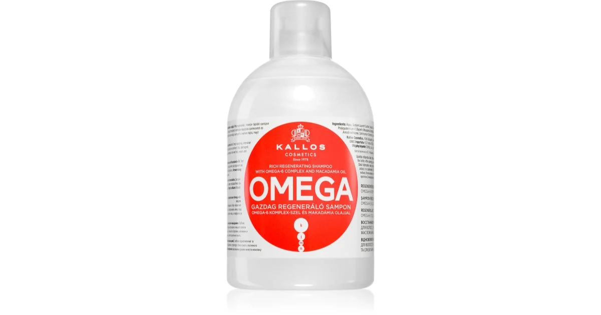 Kallos Omega Rich Shampoo Rigenerante 1000 ml