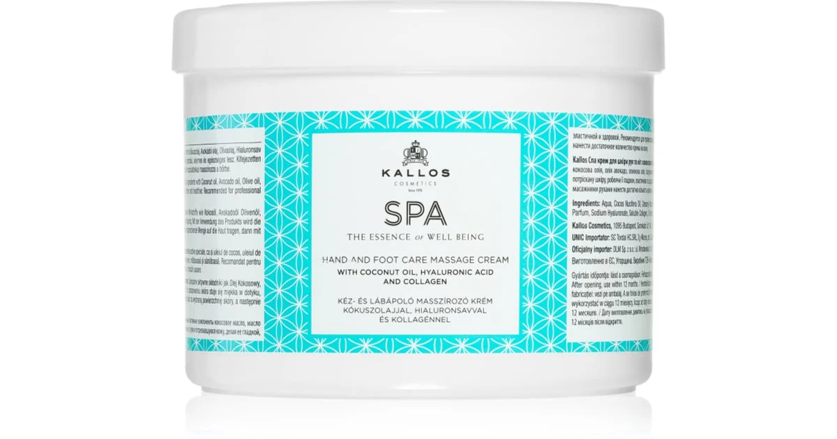 Kallos Crema massaggio SPA - 500ml