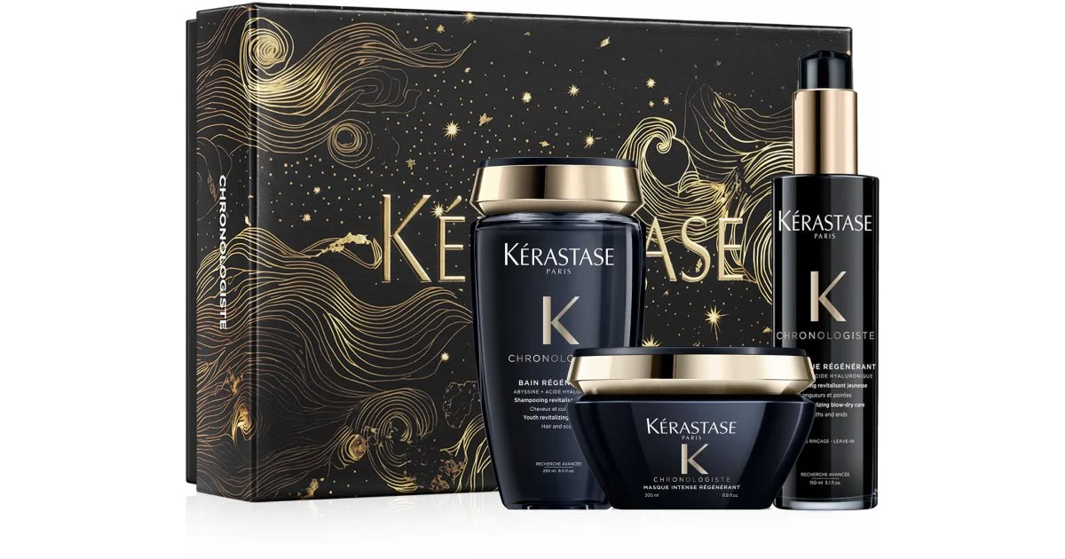Kérastase Chronologiste Confezione Regalo Contro I Segni Di Invecchiamento Per Tutti I Tipi Di Capelli