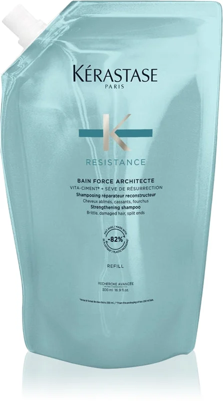 Kérastase Résistance Force Architecte bagno shampoo rinforzante per capelli deboli e leggermente danneggiati 500 ml