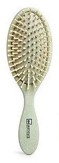 Spazzola per capelli, biodegradabile, verde
