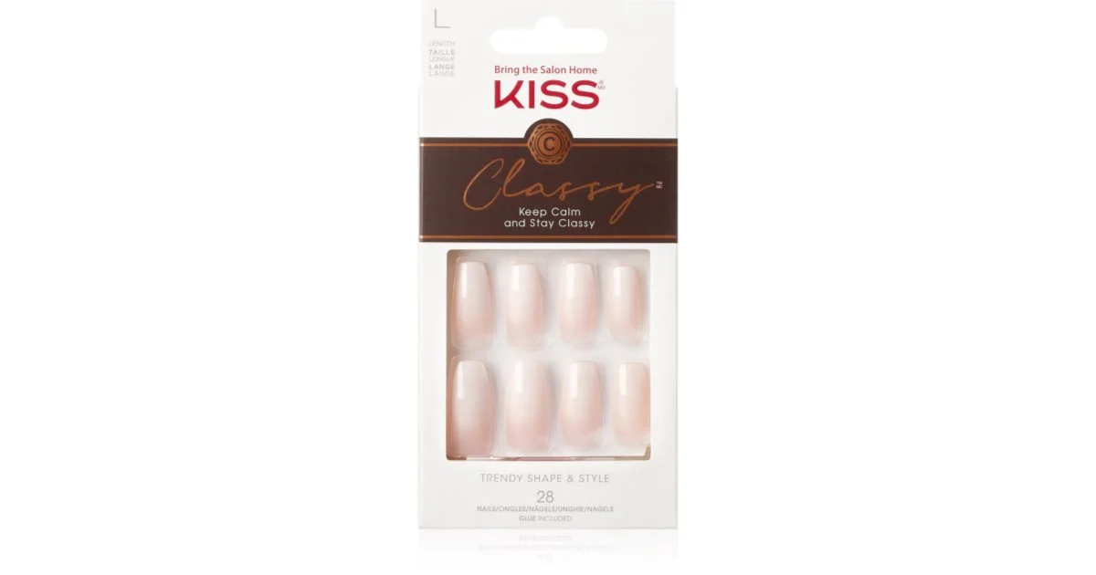 KISS Classy Nails Be-you-tiful Unghie finte Long 28 pezzi