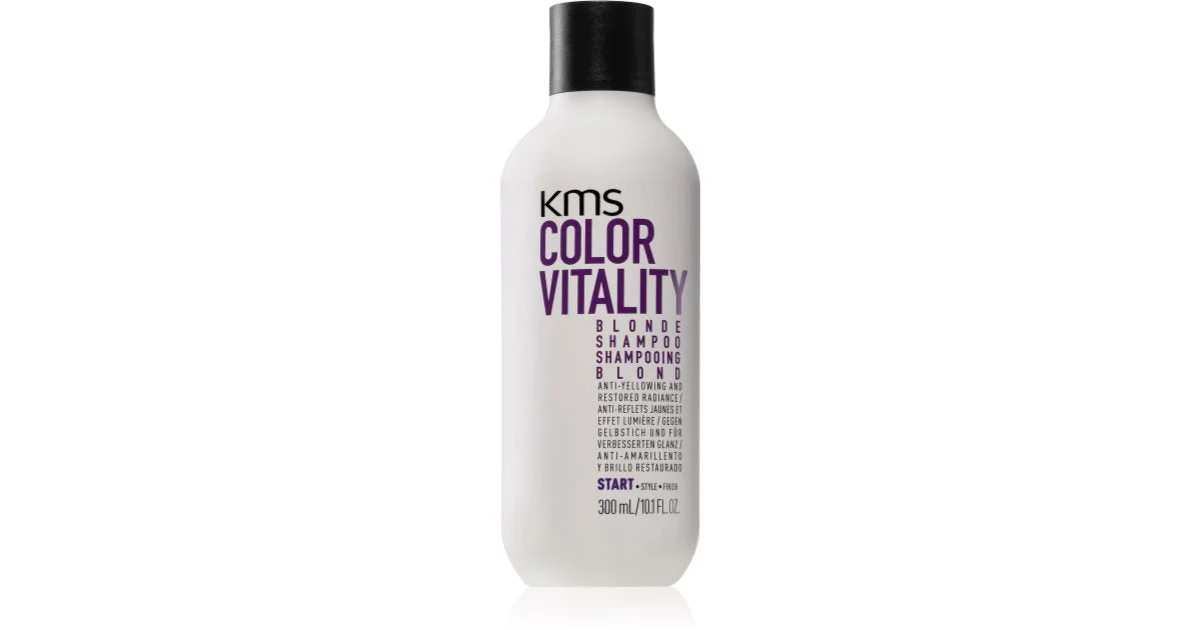 KMS Color Vitality Shampoo nutriente per capelli biondi e con mèches 300 ml