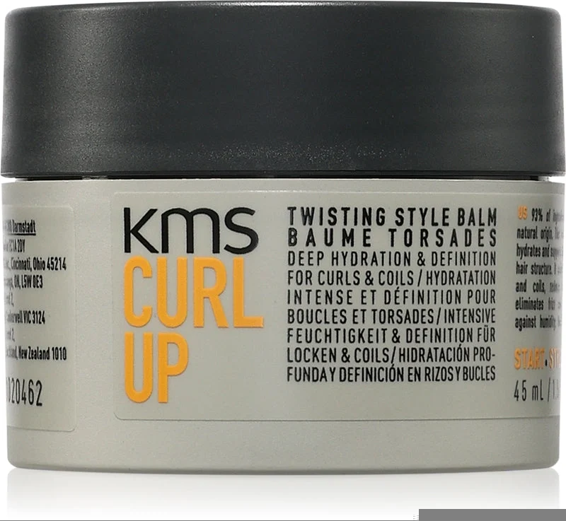 KMS Curl Up Twisting Style Balsamo crema modellante per capelli mossi e ricci 45 ml