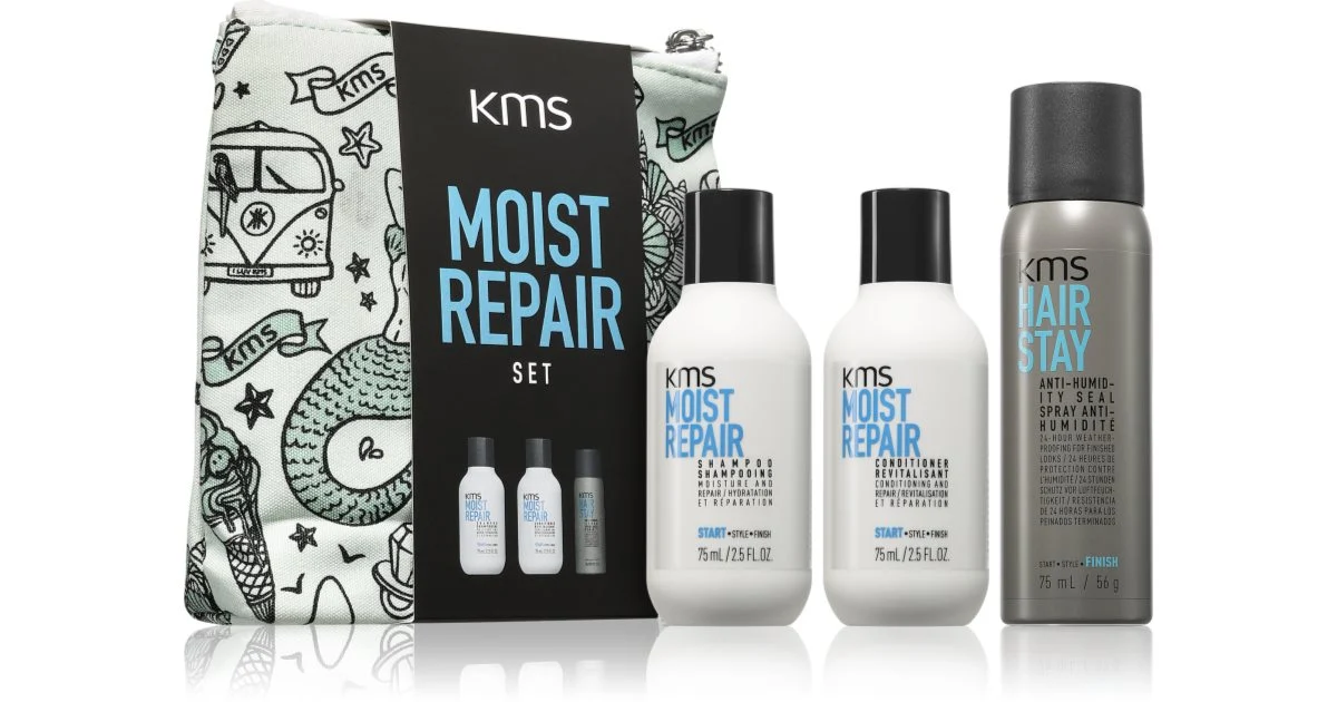 KMS Moist Repair Set kit da viaggio effetto idratante