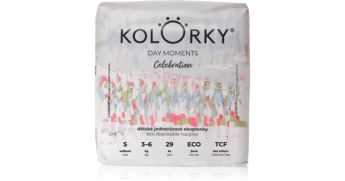 Kolorky DAY Moments Celebration pannolini ECO usa e getta Size S 3-6 kg 29 pezzi