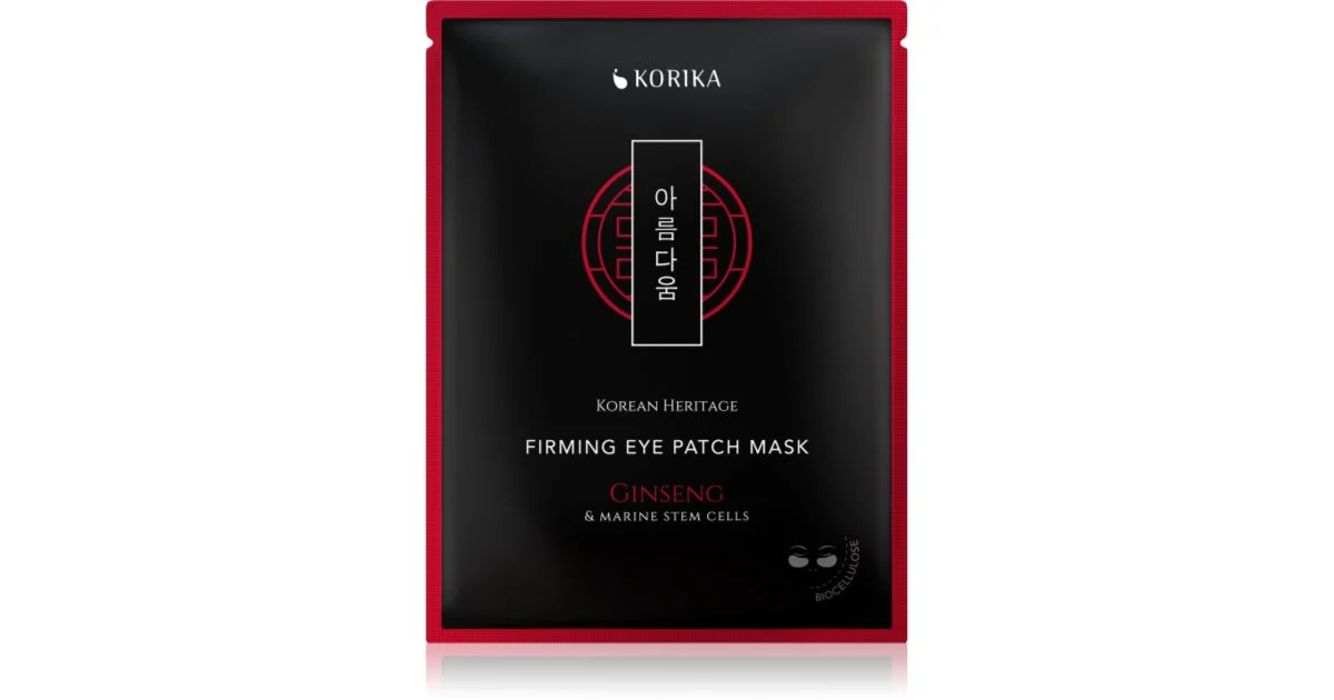KORIKA Korean Heritage Ginseng & Marine Stem Cells maschera rassodante per il contorno occhi 2 pezzi