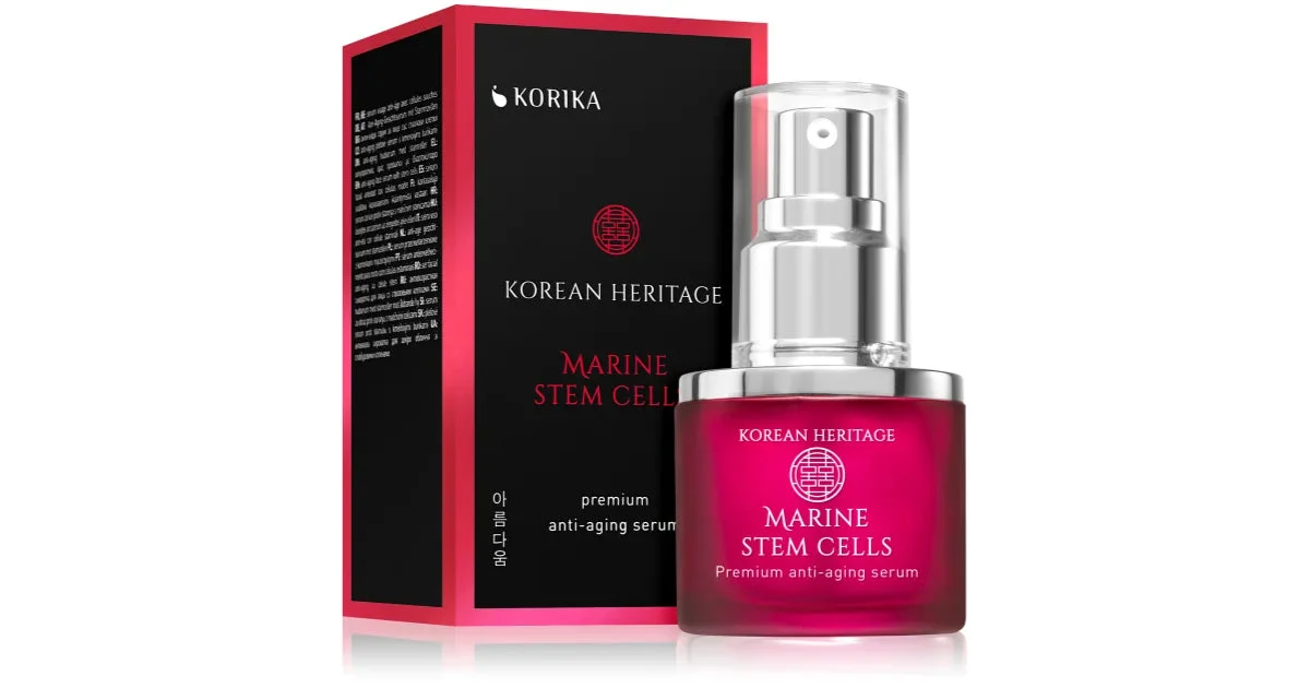 KORIKA Korean Heritage Marine Stem Cells Premium siero viso anti-età con cellule staminali 30 ml