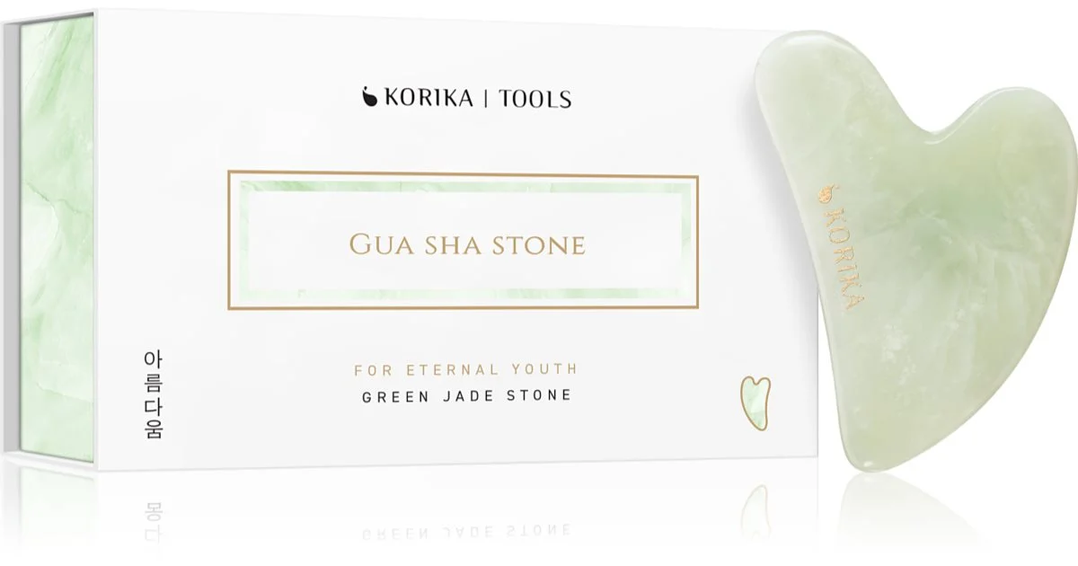 KORIKA Tools Gua Sha Verde giada Stone attrezzi per i massaggi per il viso