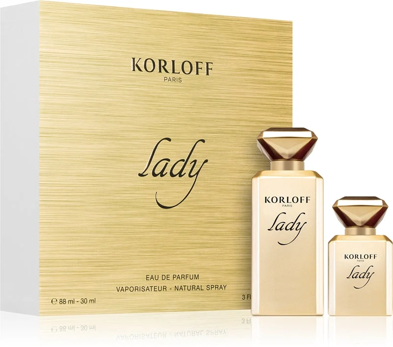 Korloff Lady Korloff confezione regalo da donna Korloff Lady Korloff Eau de Parfum 88 ml + Korloff Lady Korloff Eau de Parfum 30 ml