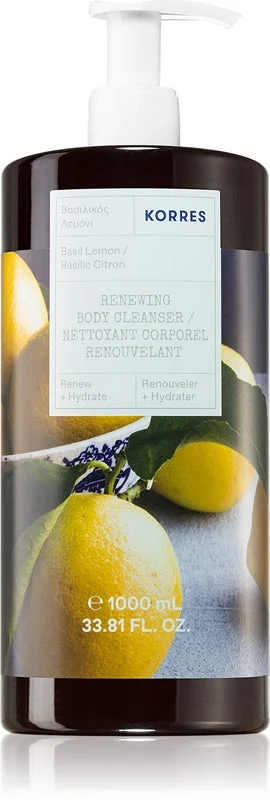 Korres Basil Lemon gel doccia rinfrescante 1000 ml