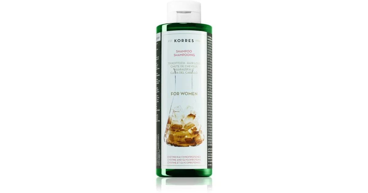 Korres Cystine & Glycoprotein shampoo anti-diradamento e anti-caduta da donna 250 ml