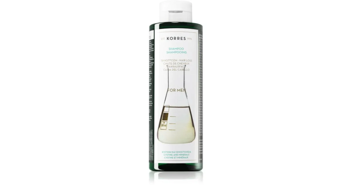 Korres Cystine & Minerals shampoo anti-caduta per uomo 250 ml