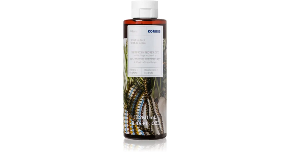 Korres Forest Cedar gel doccia rinfrescante 250 ml