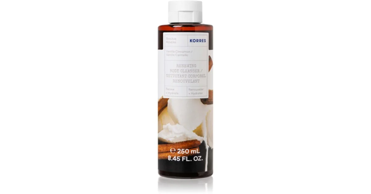 Korres Vaniglia e cannella gel doccia delicato 250 ml
