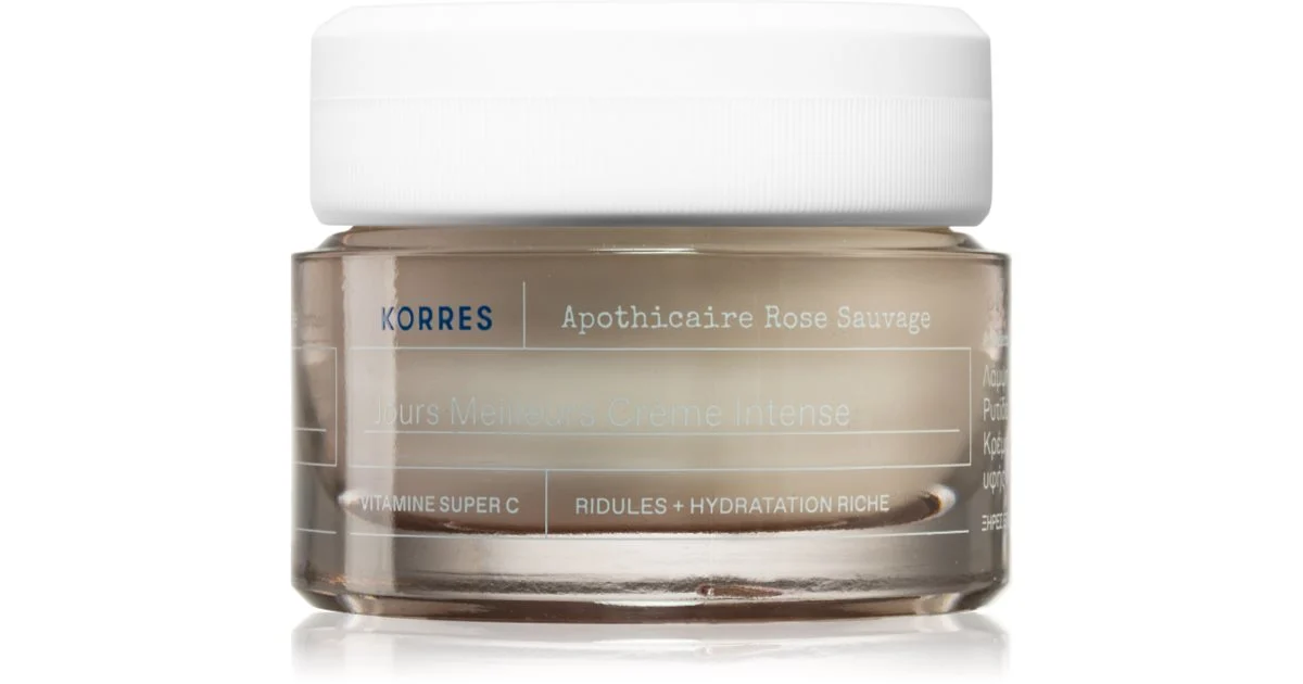 Korres Rosa selvatica crema giorno illuminante per pelli secche 40 ml
