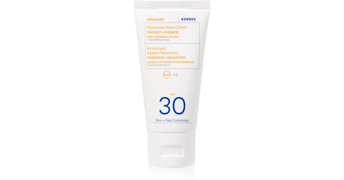 Korres Yoghurt crema abbronzante viso SPF 30 50 ml