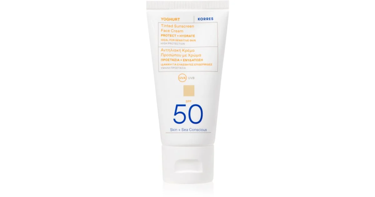 Korres Yoghurt crema idratante tonificante SPF 50 50 ml