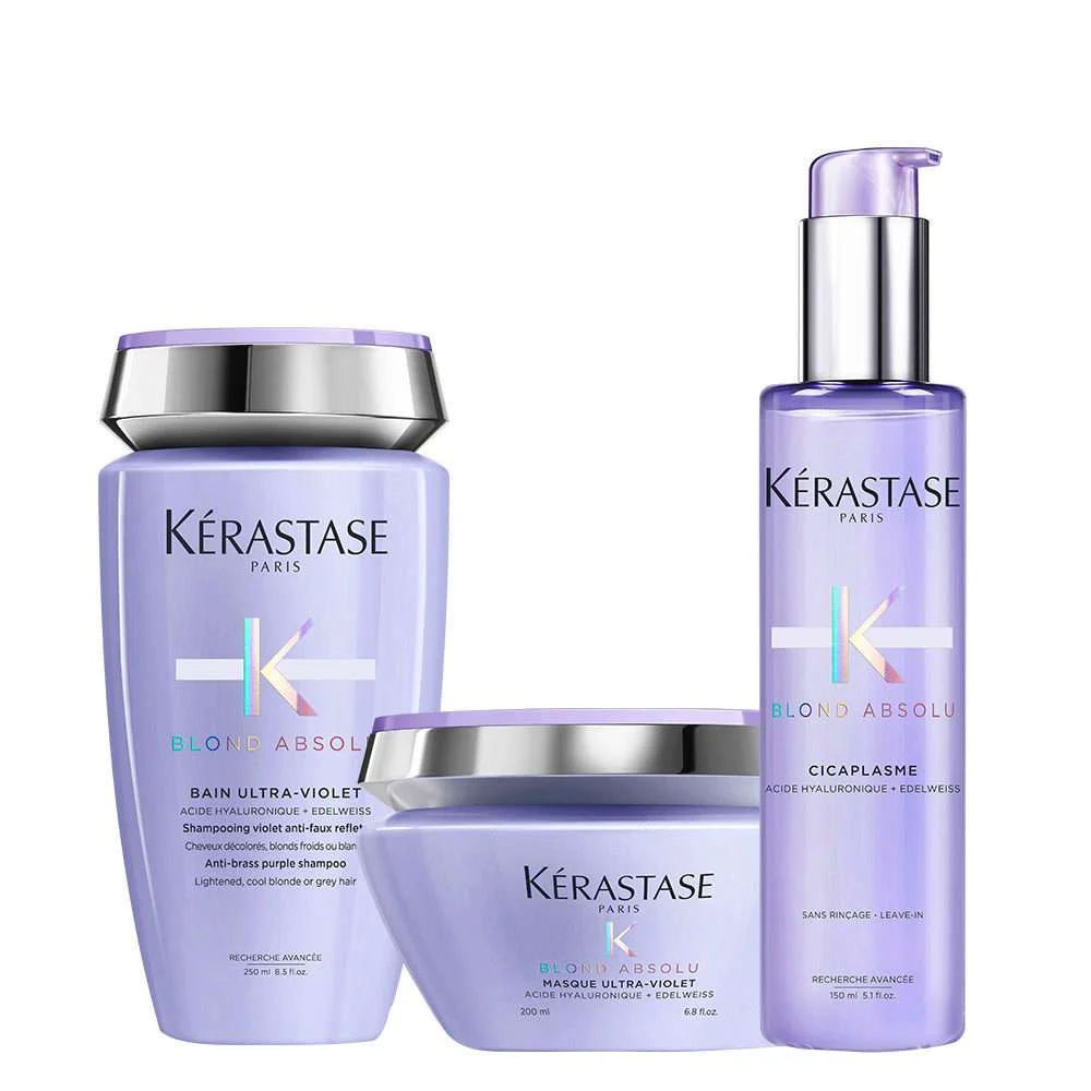BLOND ABSOLU KIT BAIN ULTRA VIOLET+ ULTRA VIOLET MASQUE + CICAPLASME SERUM
