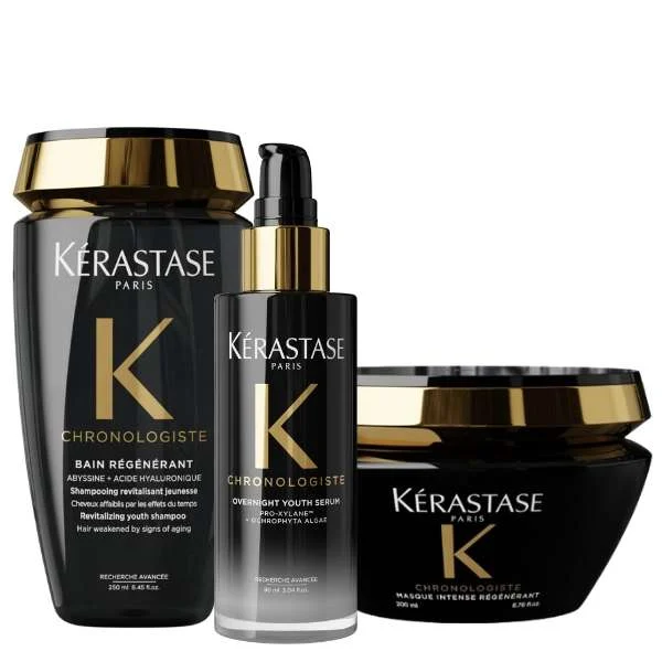 CHRONOLOGISTE BAIN REGENERANT 250 ML. + MASQUE REGENERANT 200 ML + OVERNIGHT YOUTH SERUM 90 ML.