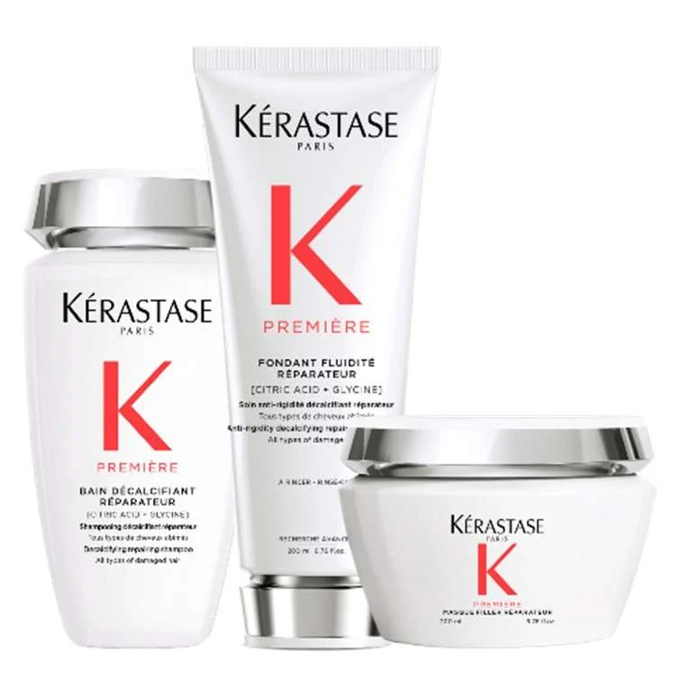 PREMIERE BAIN DÈCALCIFIANT RÈPARATEUR + FONDANT 200 ML + MASQUE FILLER RÉPARATEUR