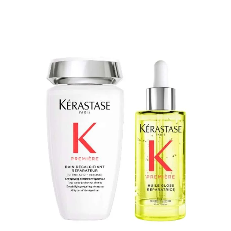 PREMIERE BAIN DÈCALCIFIANT RÈPARATEUR 250 ML + HUILE GLOSS RÉPARATRICE 30 ML