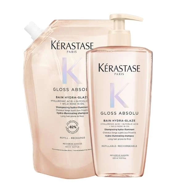 GLOSS ABSOLU BAIN HYDRA-GLAZE 500ML + BAIN HYDRA-GLAZE REFILL 500ML