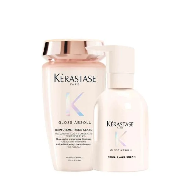 GLOSS ABSOLU BAIN CREME HYDRA GLAZE 250 ML + GLOSS ABSOLU FRIZZ-GLAZE CREAM 240 ML