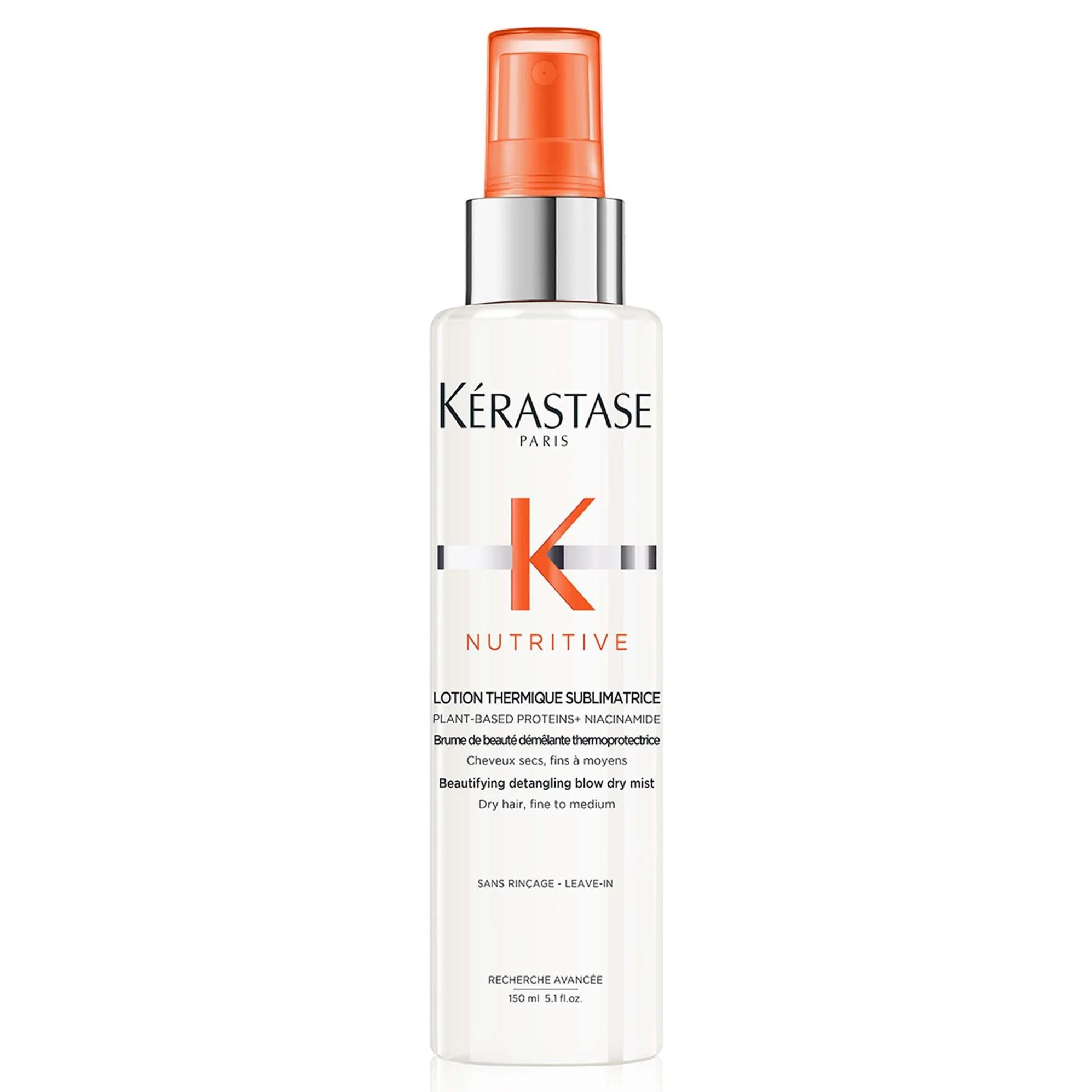 NUTRITIVE SPRAY TERMOPROTETTORE LOTION THERMIQUE SUBLIMATRICE UNIVERSELLE 150 ML.