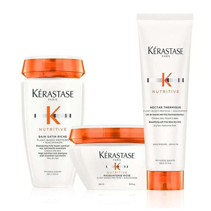 NUTRITIVE TRIO PER CAPELLI SPESSI SECCHI E MOLTO SECCHI