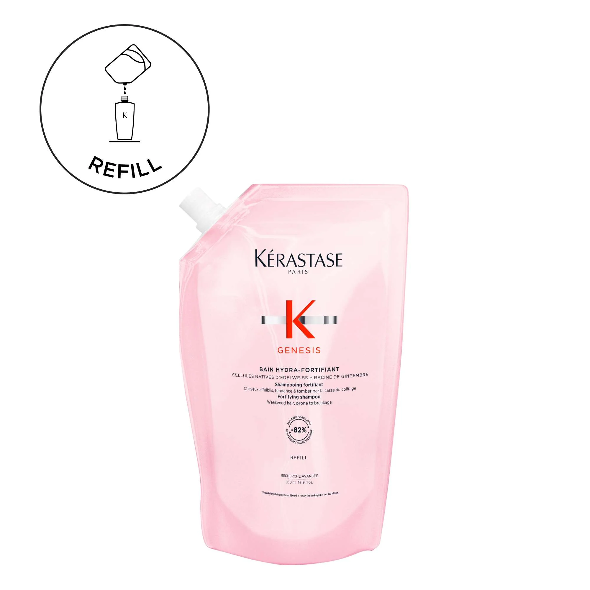 GENESIS BAIN HYDRA-FORTIFIANT REFILL 500 ML.