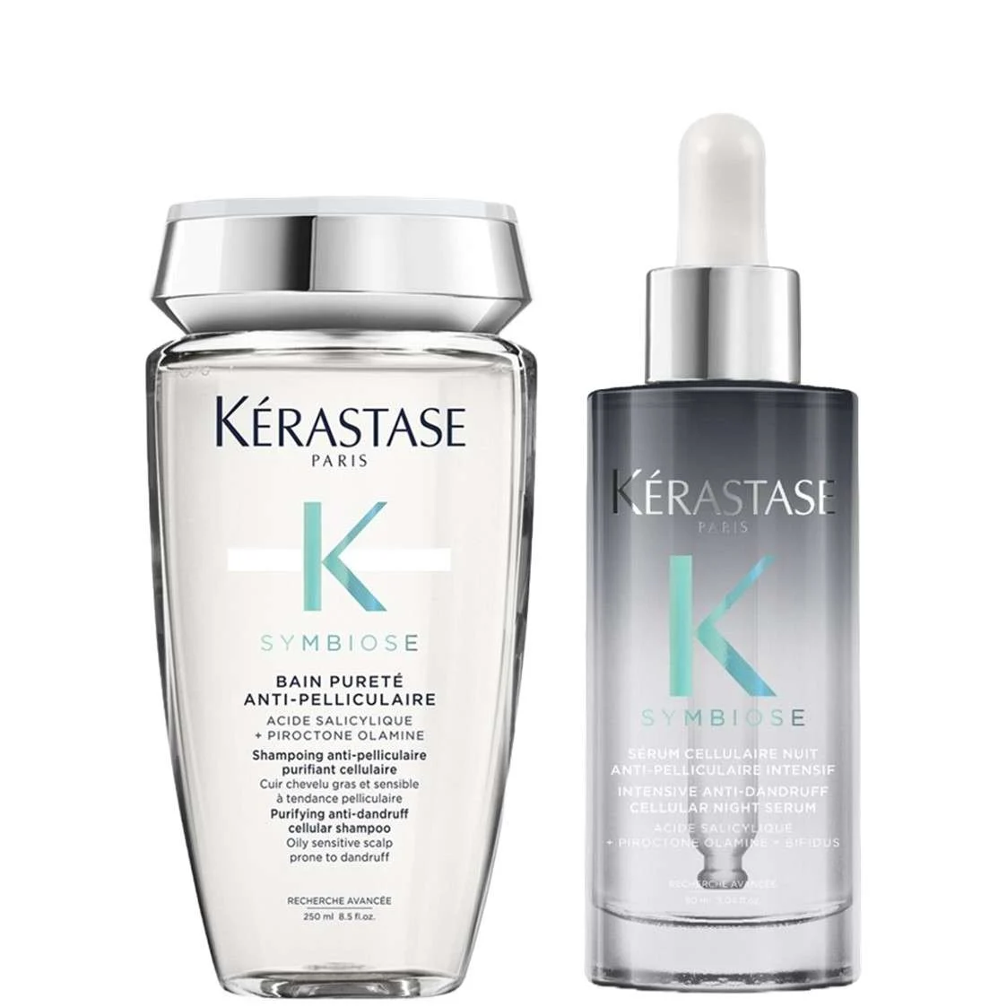 SYMBIOSE BAIN PURETE ANTI-PELLICULAIRE + SERUM CELLULAIRE NUIT ANTI-PELLICULAIRE