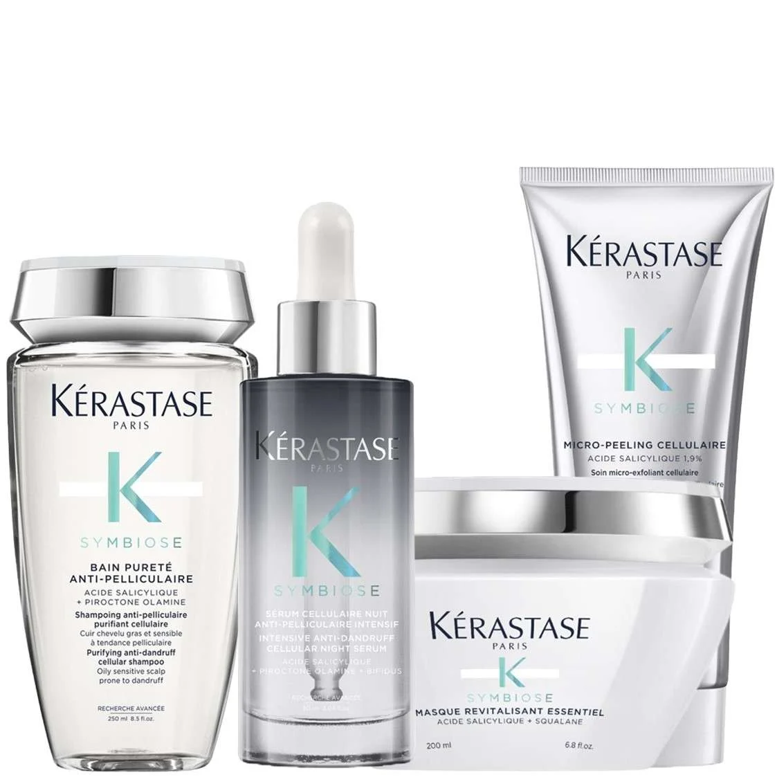 SYMBIOSE BAIN PURETE + SERUM CELLULAIRE + MASQUE REVITALISANT + MICRO PEELING