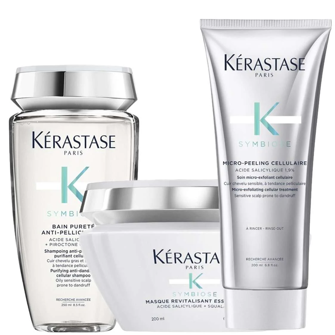 SYMBIOSE BAIN PURETE + MASQUE REVITALISANT + MICRO PEELING
